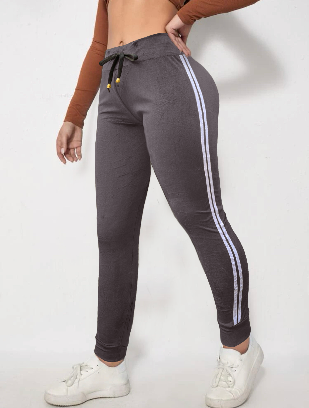 Foto 5 pulgar | Pantalones Deportivos de Terciopelo y Cintura Alta Pant-010-px3 para Mujer 3 Piezas