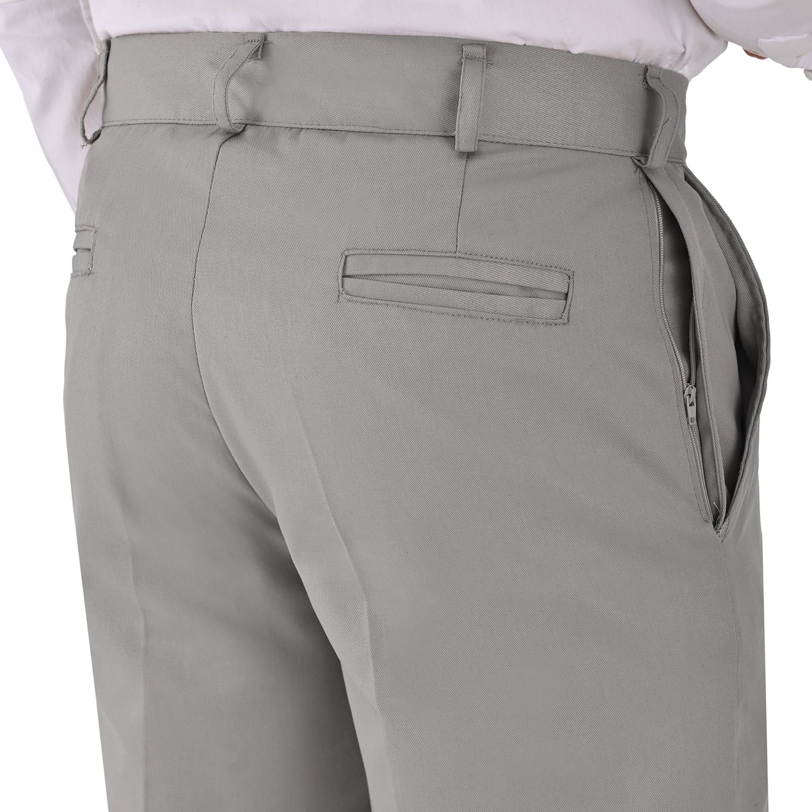 Pantalo De Vestir Casual C/bolsa Secreta_gris