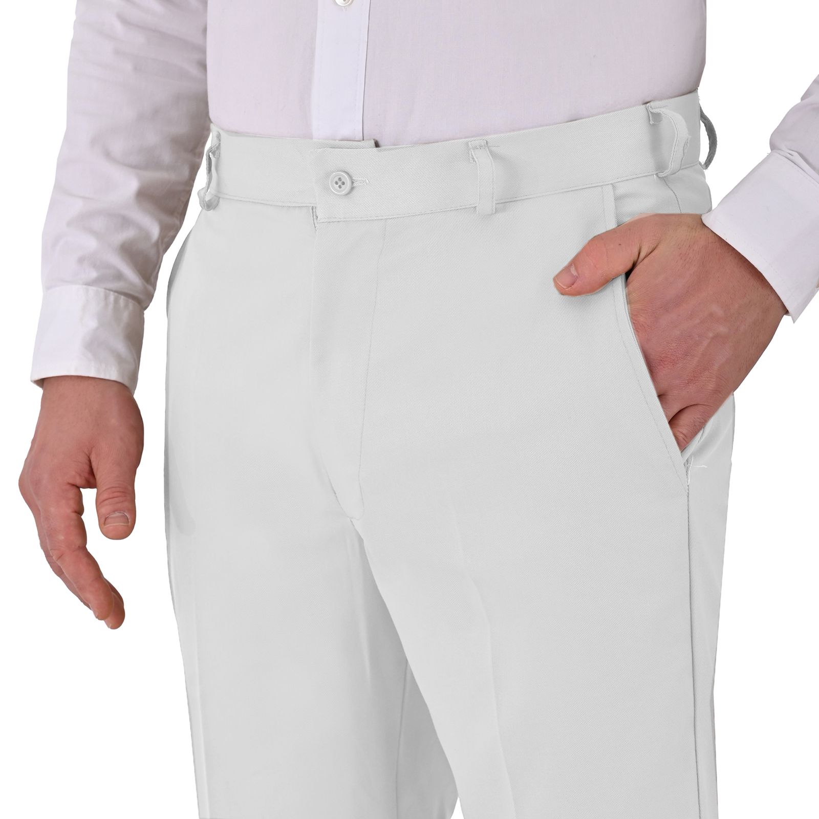 Foto 3 | Pantalo De Vestir Casual C/bolsa Secreta_blanco