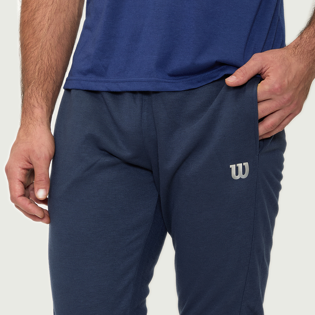 Foto 4 pulgar | Pants Wilson French Terry Para Hombre