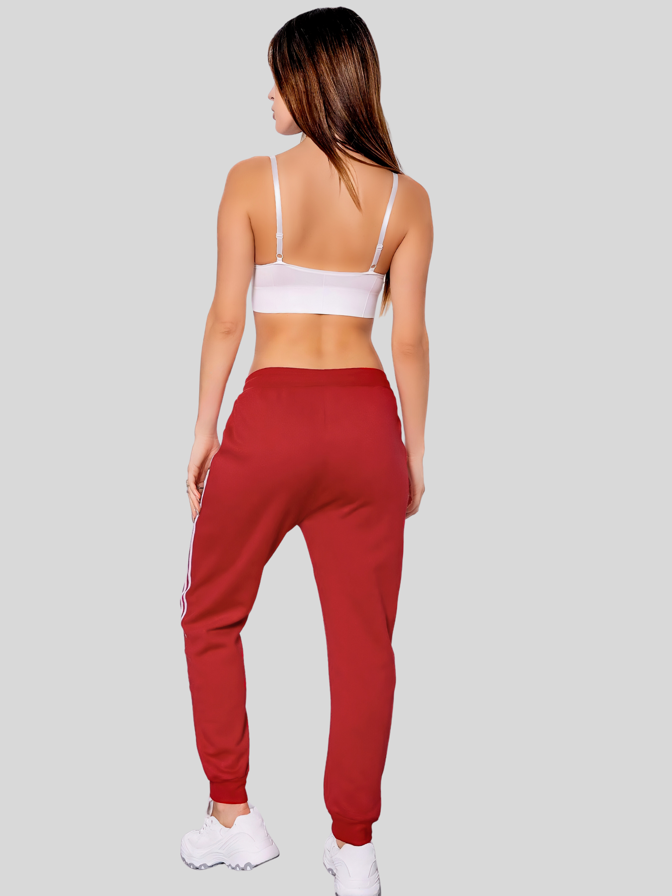 Foto 4 pulgar | Pants Mujer Pantalones Anchos Casual O Elgante Pant-050 Rojo Pans Stretch