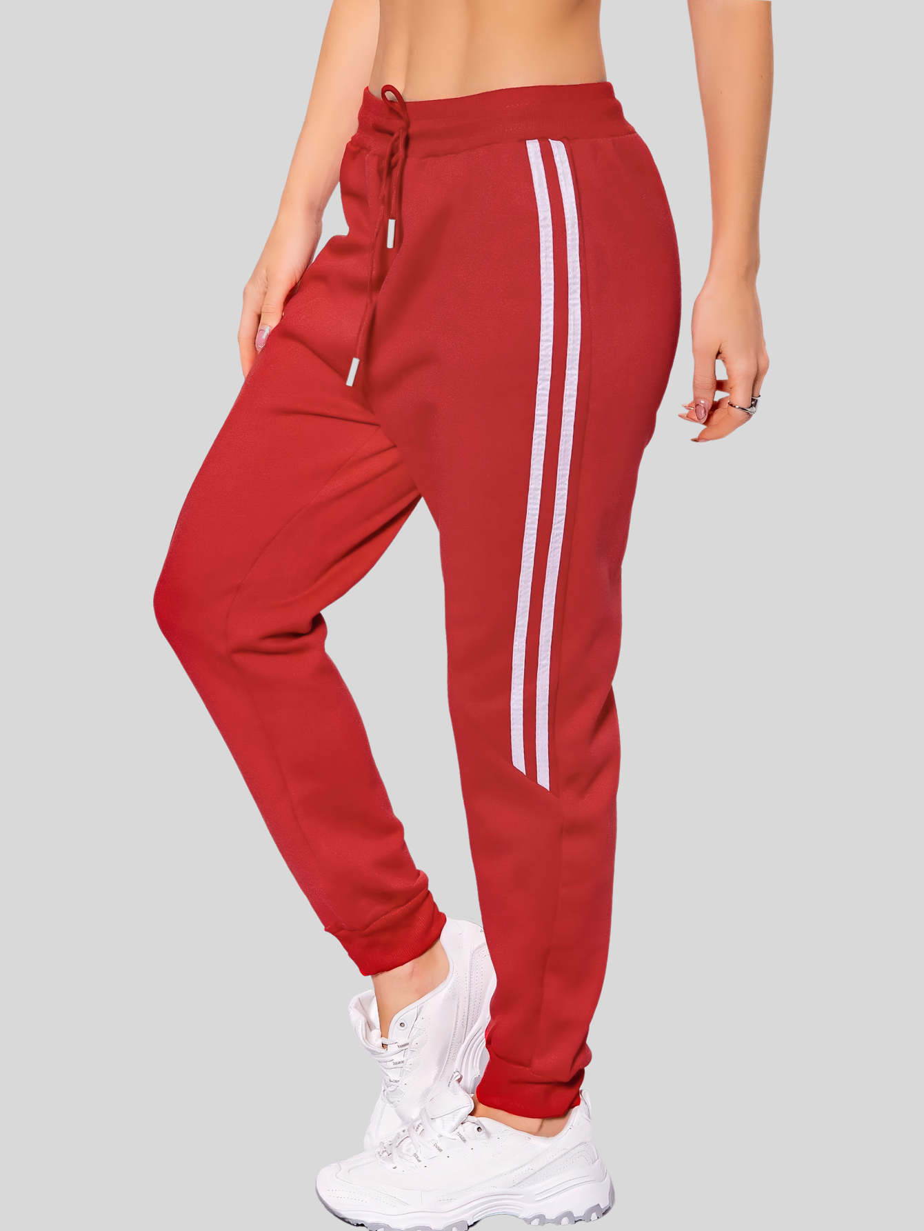 Foto 5 | Pants Mujer Pantalones Anchos Casual O Elgante Pant-050 Rojo Pans Stretch