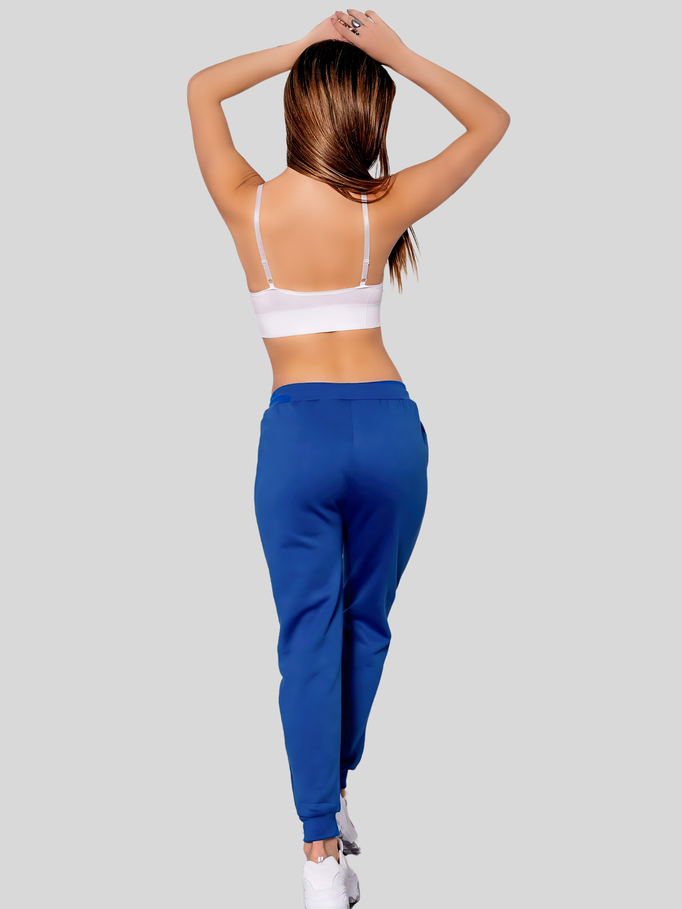 Foto 4 pulgar | Pants Mujer Pantalones Anchos Casual O Elgante Pant-050 Azul Rey Pans Stretch