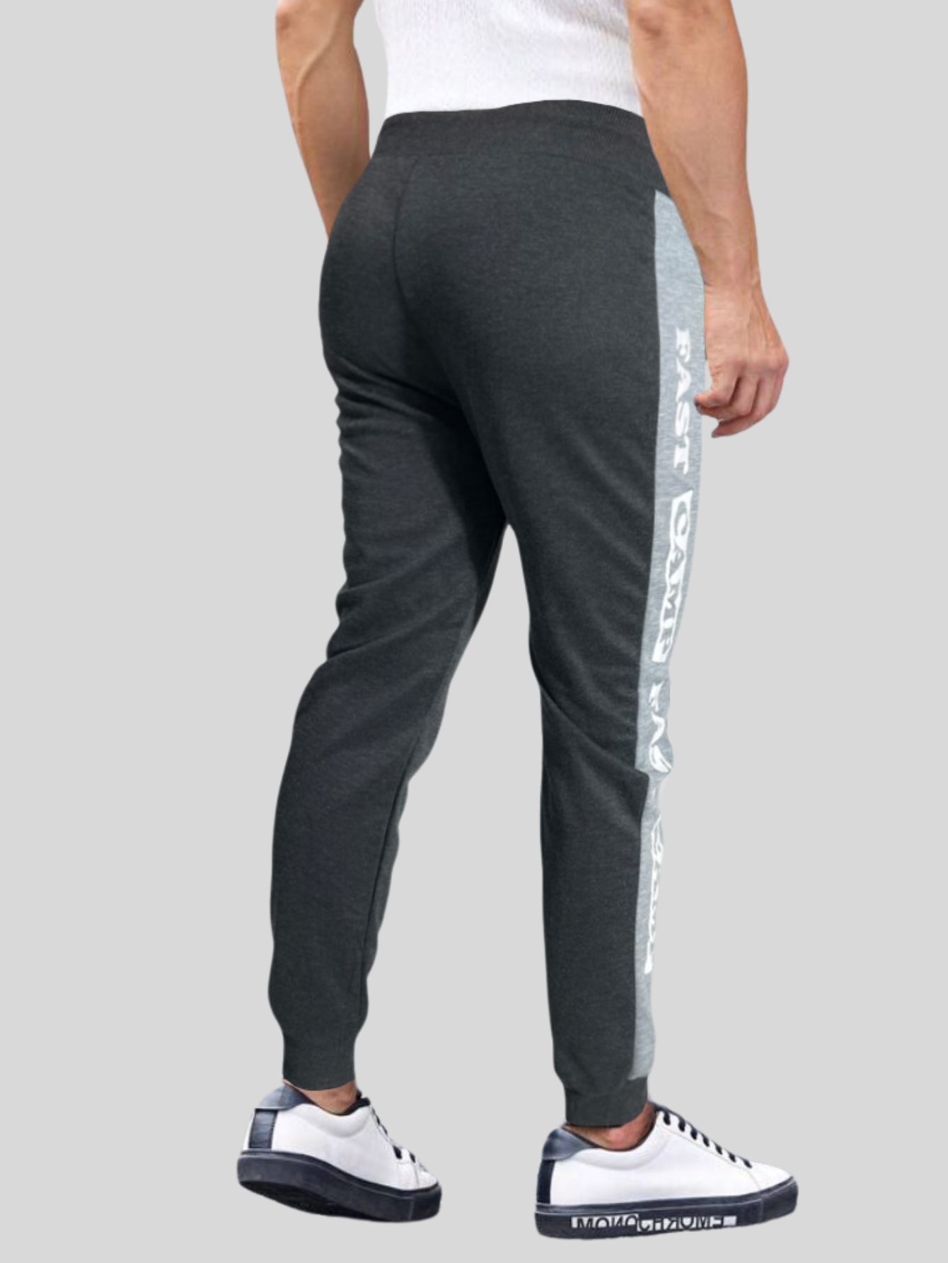 Foto 4 pulgar | Jogger Pants Hombre De Felpa Gym Pans Pant-049 Gris Oscuro Cam Pantalones Cargo Bolsa