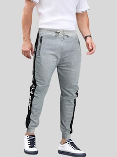 Foto 2 | Jogger Pants Hombre De Felpa Gym Pans Pant-049 Gris Claro Athl Pantalones Cargo Bolsa