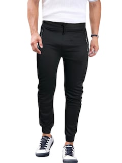 Foto 1 | Jogger Pants Hombre De Felpa Gym Pans Pant-049 Negro Cam Pantalones Cargo Bolsa