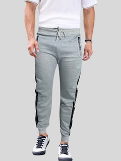 Foto 4 | Jogger Pants Hombre De Felpa Gym Pans Pant-049 Gris Claro Cam Pantalones Cargo Bolsa