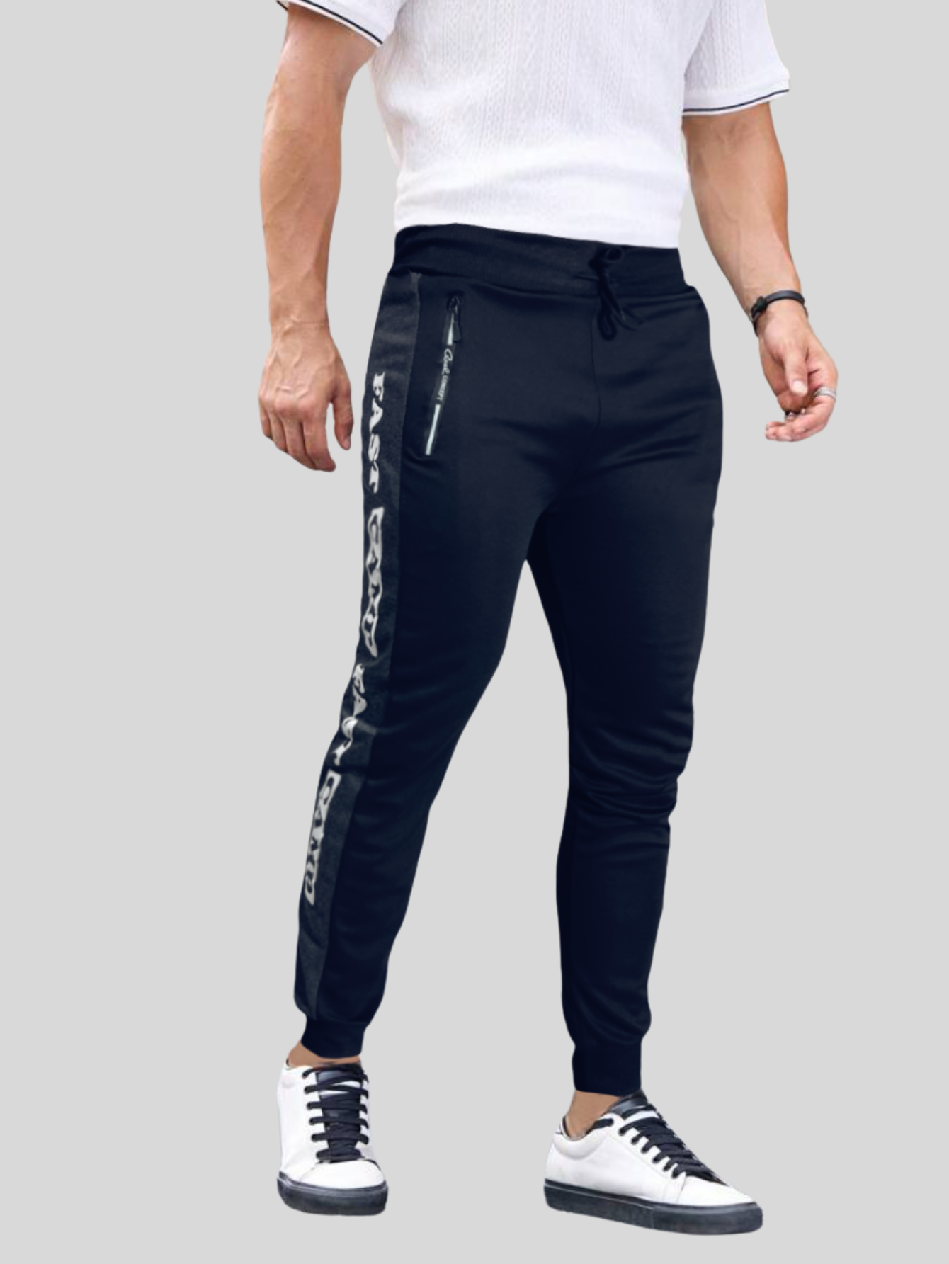 Foto 2 | Jogger Pants Hombre De Felpa Gym Pans Pant-049 Marino Cam Pantalones Cargo Bolsa