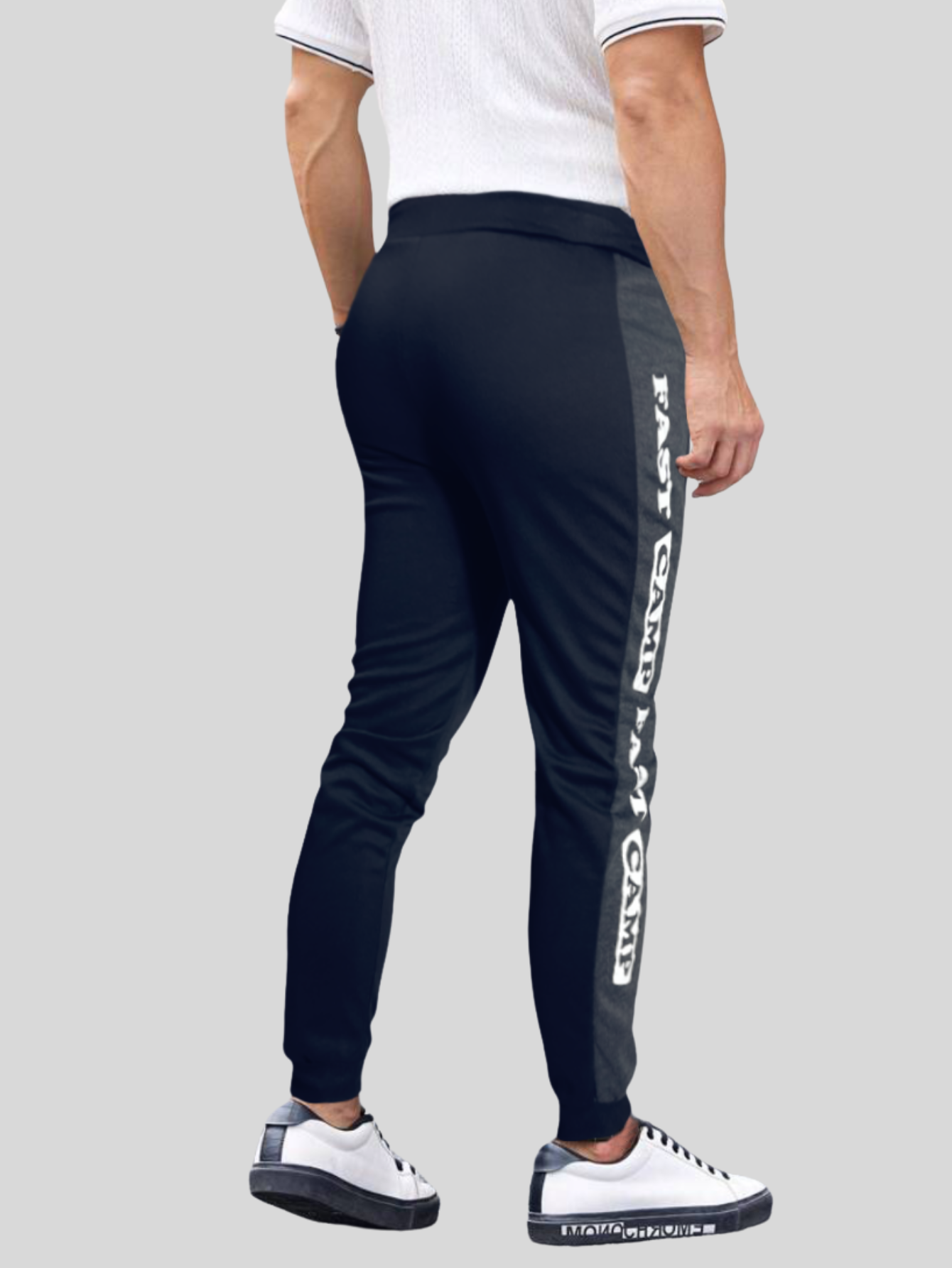 Foto 4 pulgar | Jogger Pants Hombre De Felpa Gym Pans Pant-049 Marino Cam Pantalones Cargo Bolsa