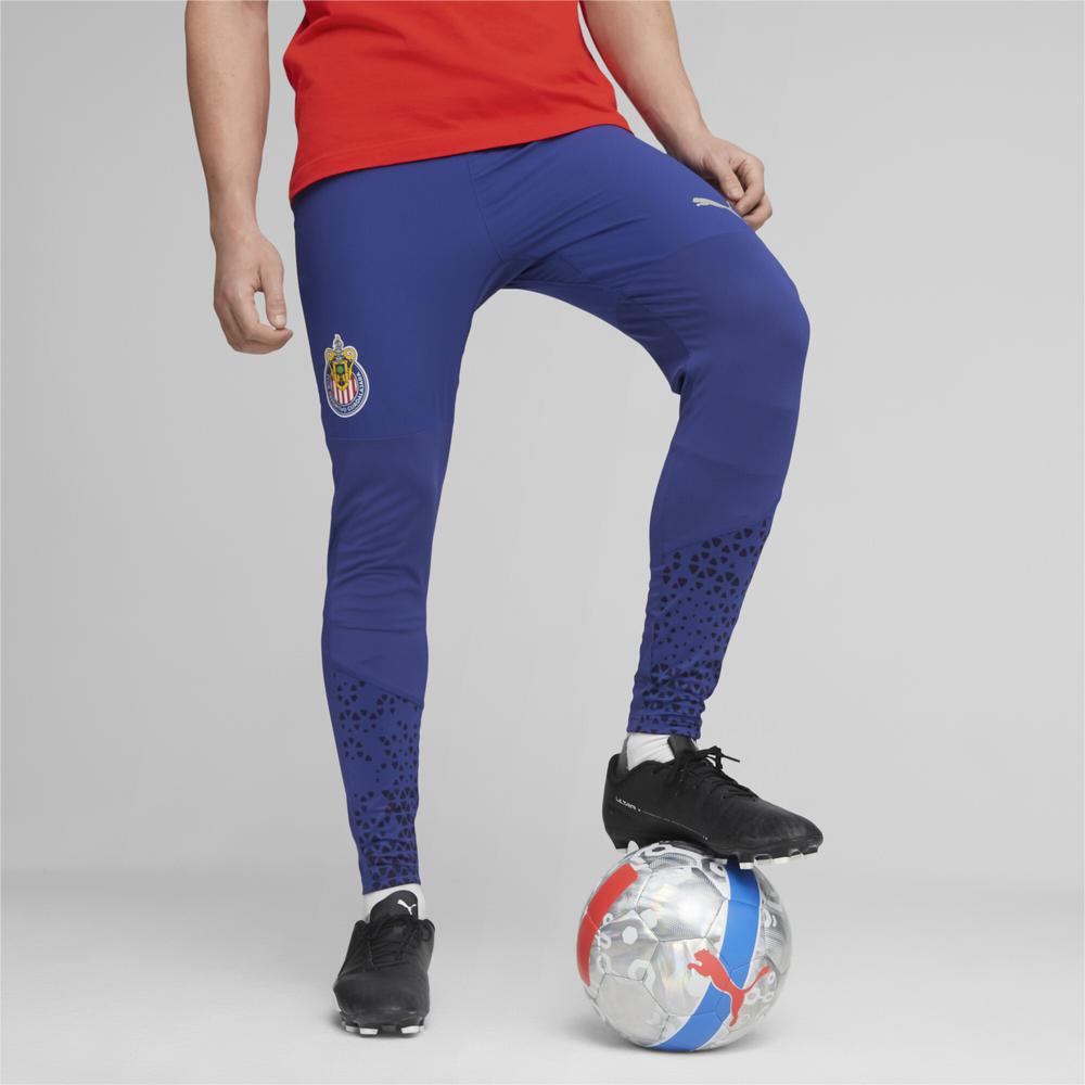 Foto 4 pulgar | Pants de Entrenamiento Chivas Pockets Puma Azul para Hombre