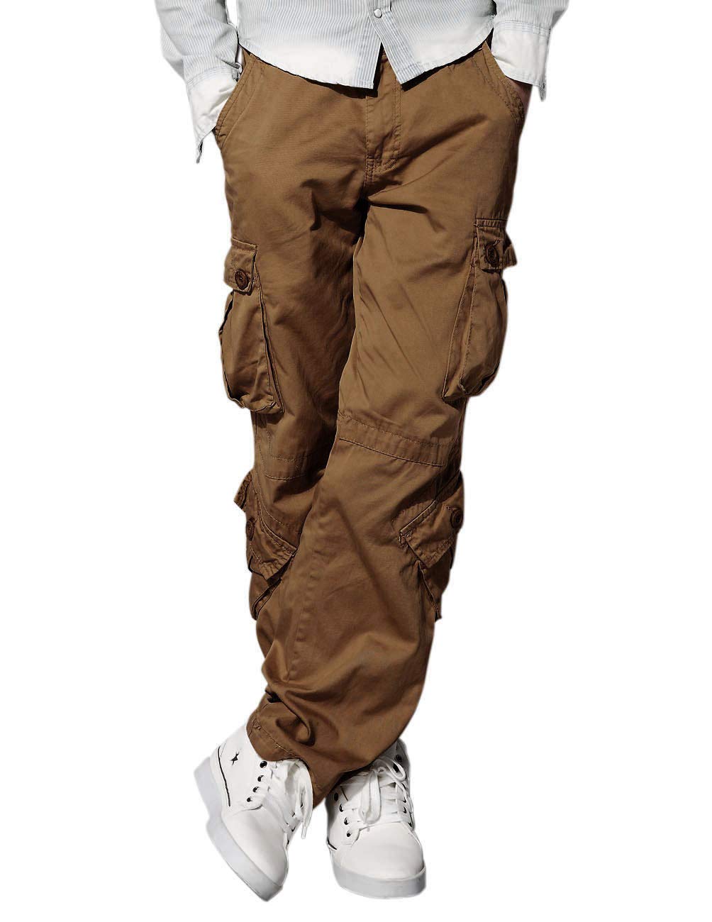 Foto 2 pulgar | Pantalones Cargo Match Wild Para Hombre, Talla 44, 100% Algodón - Venta Internacional.