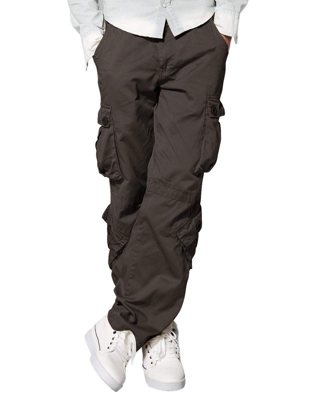 Pantalones Cargo Match Wild Para Hombre, Color Caqui Oscuro, Talla 32 - Venta Internacional.