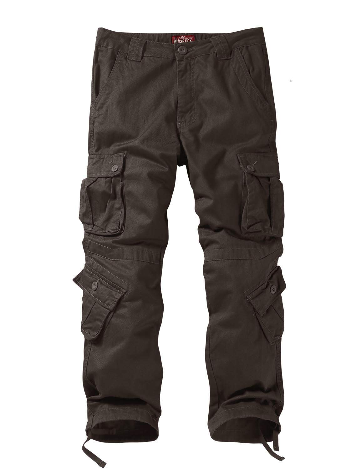 Foto 3 | Pantalones Cargo Match Wild Para Hombre, Color Caqui Oscuro, Talla 32 - Venta Internacional.