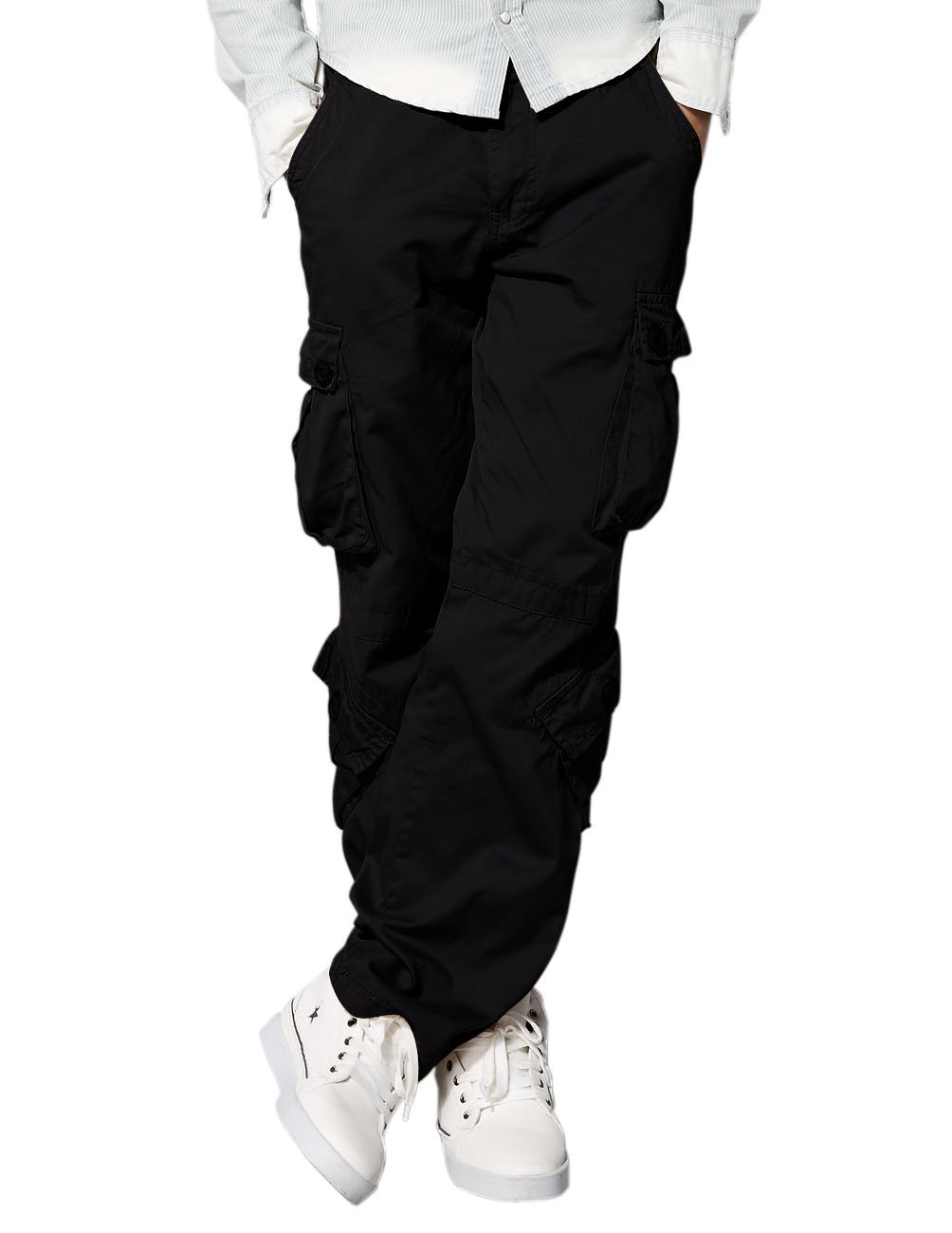 Foto 1 | Pantalones Cargo Match Wild Para Hombre, Color Negro, Talla 32 - Venta Internacional.