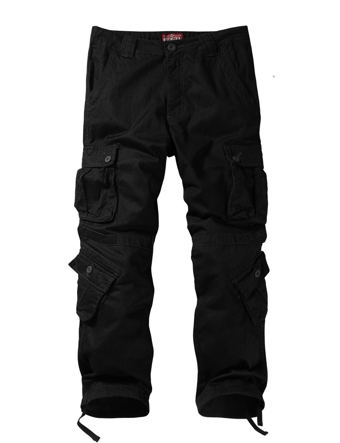 Foto 3 | Pantalones Cargo Match Wild Para Hombre, Color Negro, Talla 32 - Venta Internacional.