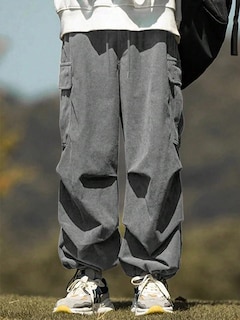 Foto 2 | Pantalones Zaful De Pana Con Bolsillo Plano Para Hombre Y Mujer - Venta Internacional.