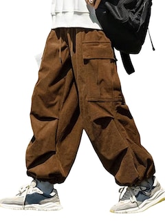 Foto 1 | Pantalones Zaful De Pana Con Bolsillo Plano Para Hombre Y Mujer - Venta Internacional.