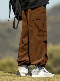 Foto 5 | Pantalones Zaful De Pana Con Bolsillo Plano Para Hombre Y Mujer - Venta Internacional.