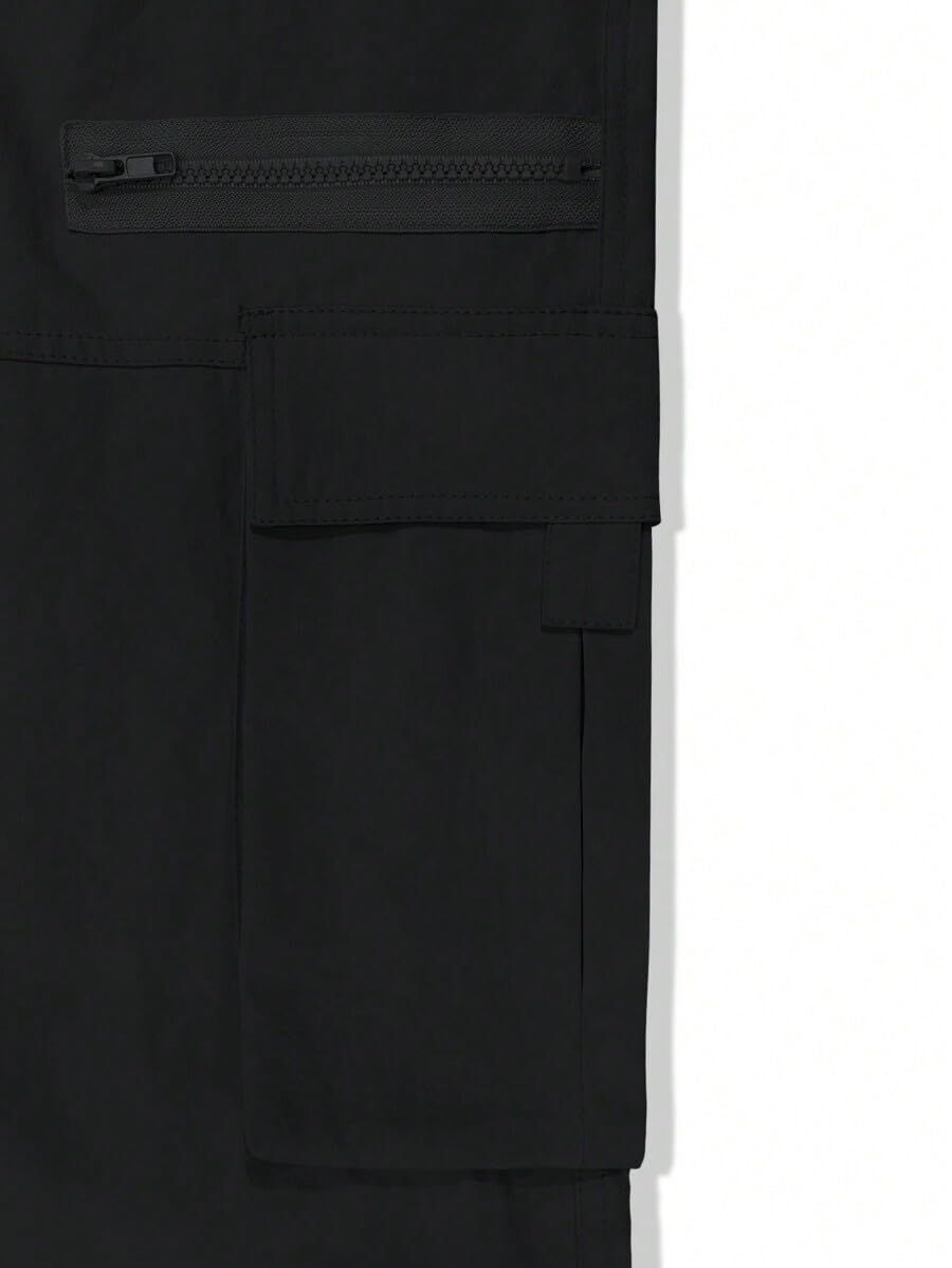 Foto 7 pulgar | Pantalones Cargo Zaful Wild Loose Fit Y2k Con Cordón Negro Para Hombre - Venta Internacional.