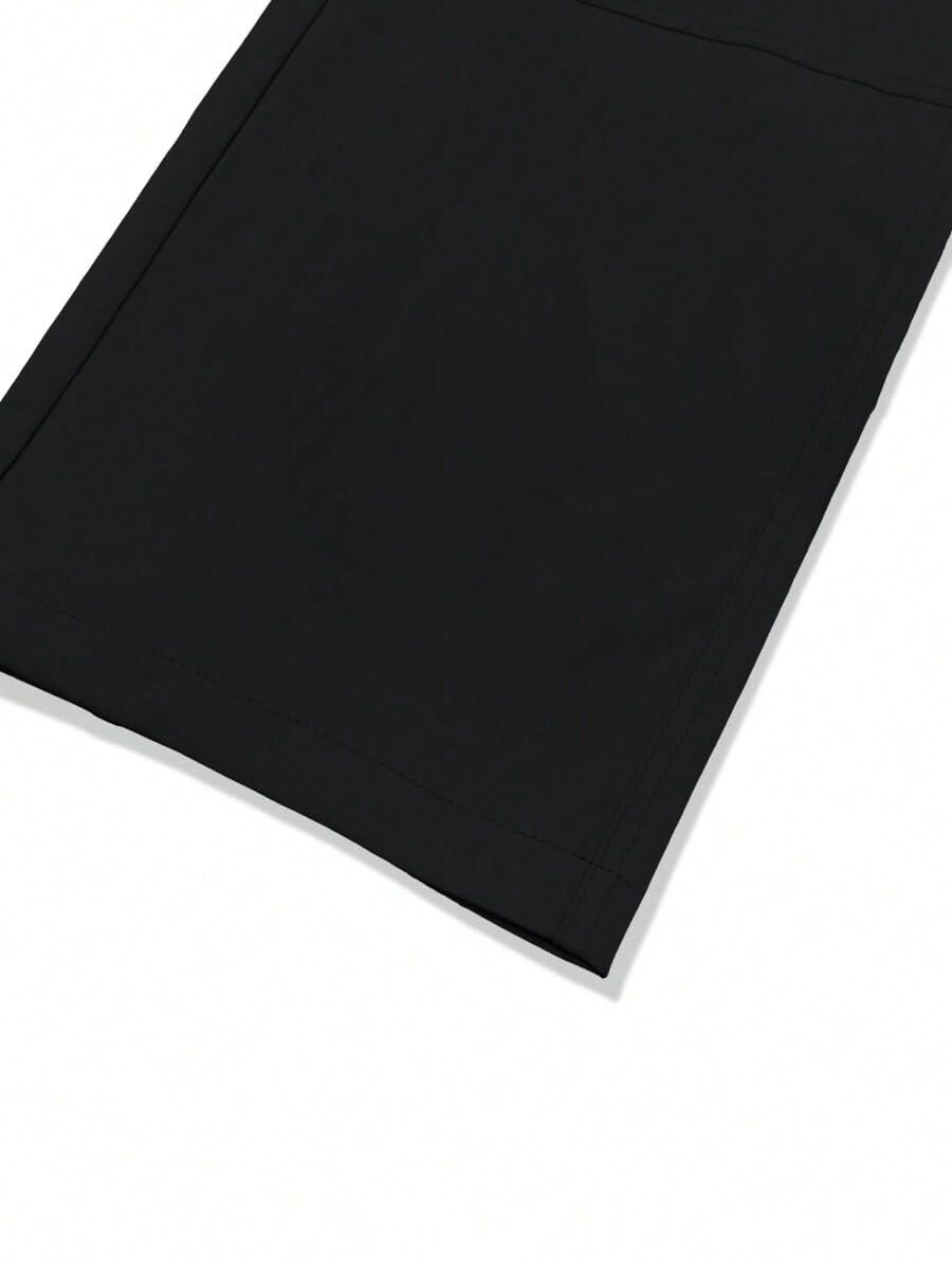 Foto 8 pulgar | Pantalones Cargo Zaful Wild Loose Fit Y2k Con Cordón Negro Para Hombre - Venta Internacional.