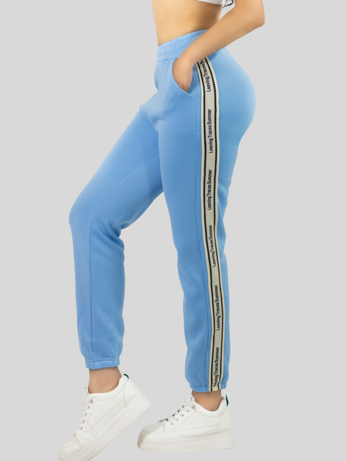 Foto 5 pulgar | Pants Mujer Jogger De Dama Cargo Pantalón Casual Jogger Dama Pant-052 Azul Claro Patalones De Chandal