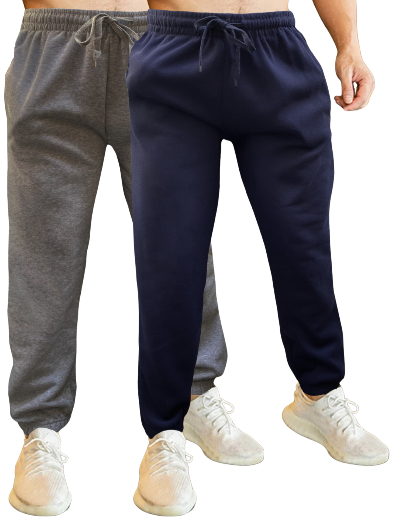 Set De 2 Jogger Pants Hombre Pantalones Casuales Pant-032-px2 Variedad De Colores Pans Caballero