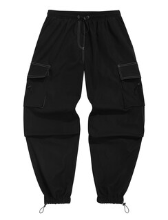 Foto 1 | Pantalones Cargo Zaful Con Bolsillo Plano En Paracaídas Para Hombre Y Mujer Xl - Venta Internacional.