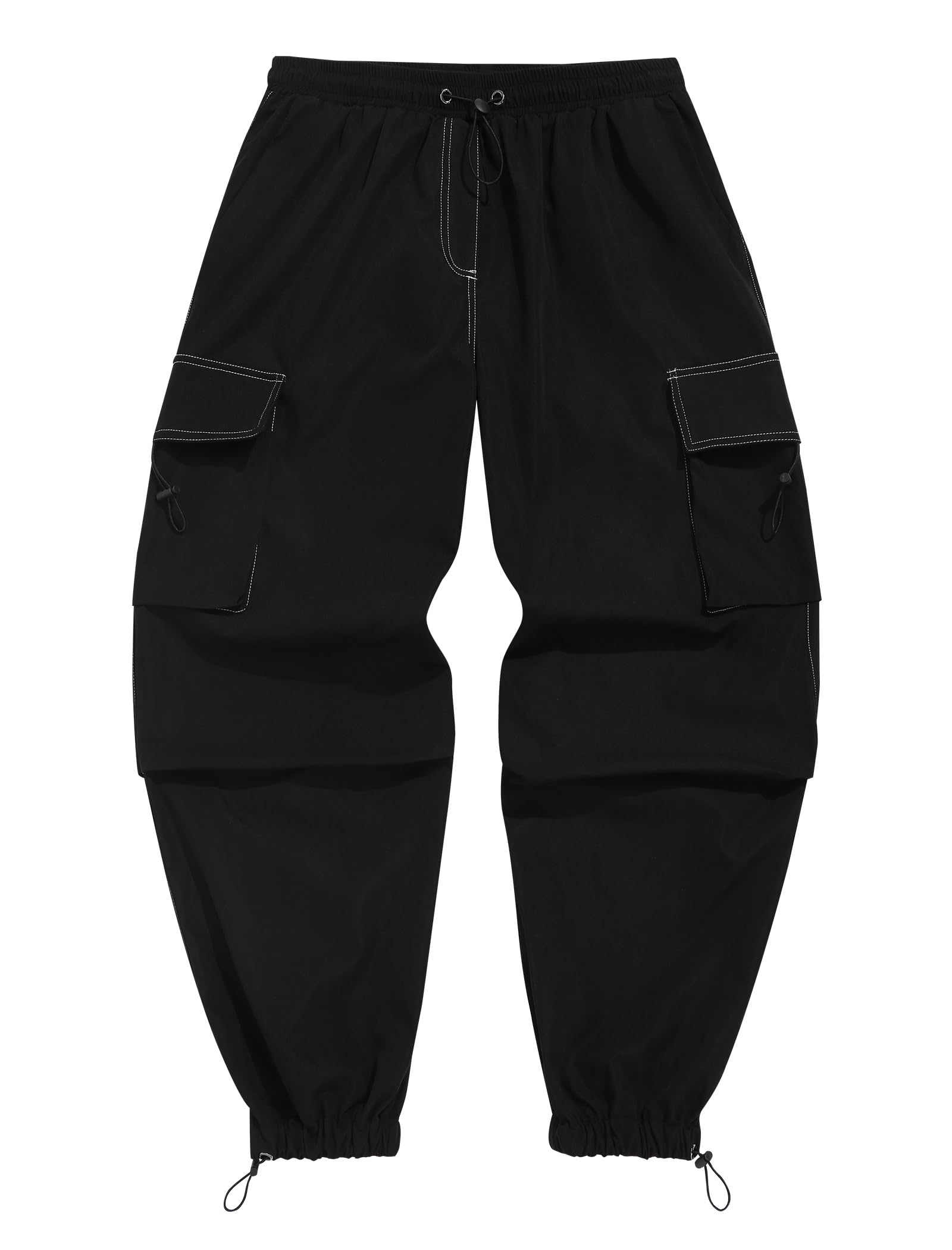 Foto 2 pulgar | Pantalones Cargo Zaful Con Bolsillo Plano En Paracaídas Para Hombre Y Mujer - Venta Internacional.