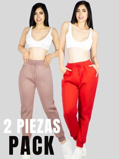 Foto 5 | Set De Dos Pants De Mujer Pantalones Anchos Casual O Elgante Pant-054-px2 Variedad De Colores Pans Stretch