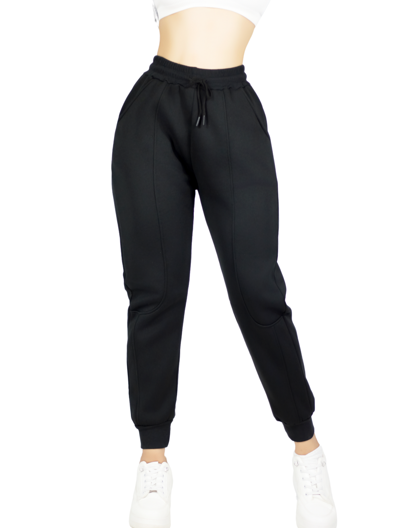 Pants Mujer Pantalones Anchos Casual O Elgante Pant-054 Negro Pans Stretch