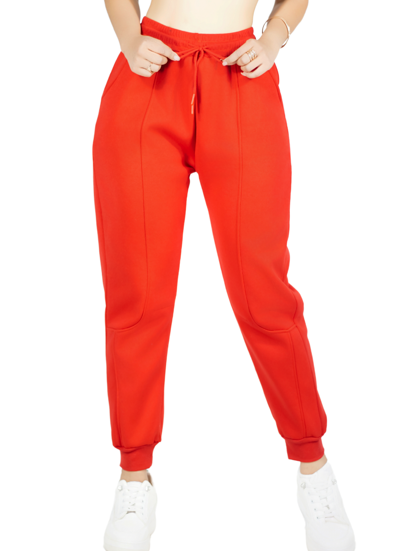 Pants Mujer Pantalones Anchos Casual O Elgante Pant-054 Rojo Pans Stretch