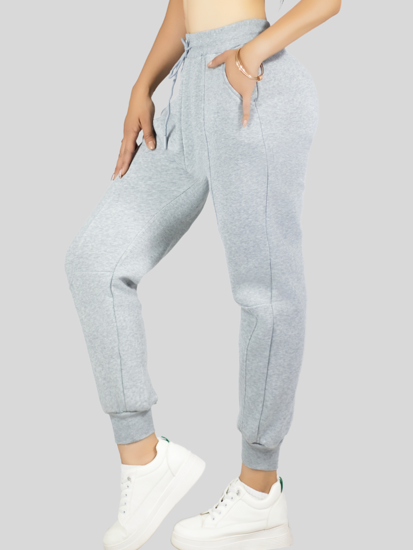 Foto 6 pulgar | Pants Mujer Pantalones Anchos Casual O Elgante Pant-054 Gris Claro Pans Stretch