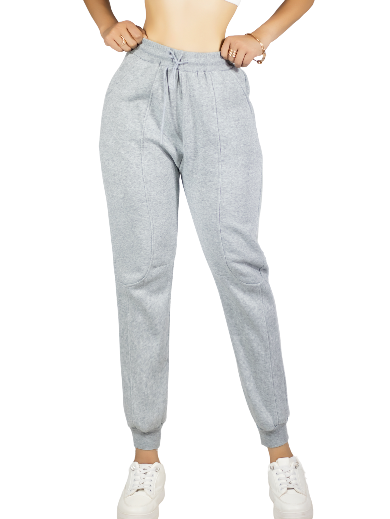 Pants Mujer Pantalones Anchos Casual O Elgante Pant-054 Gris Claro Pans Stretch