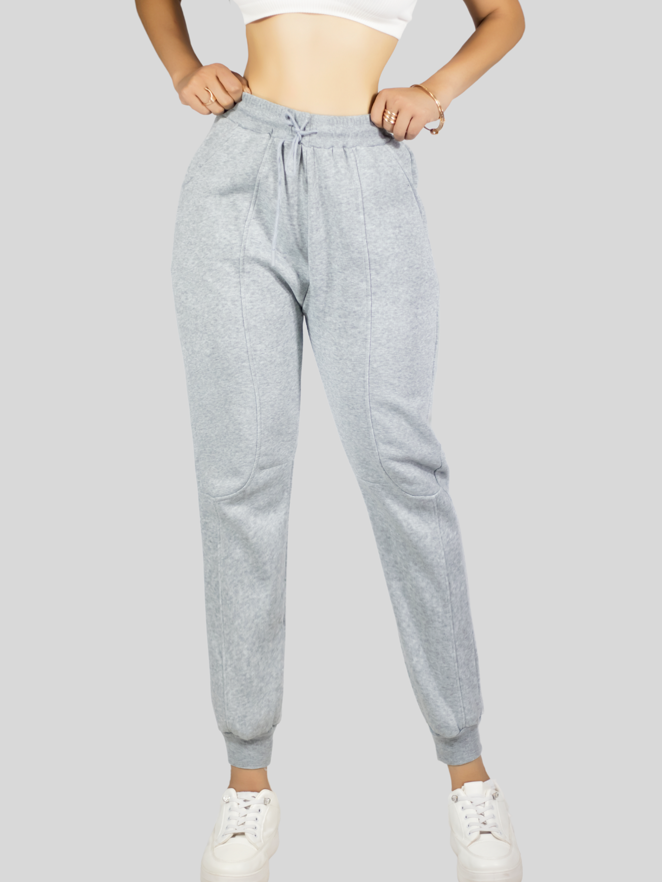 Foto 7 pulgar | Pants Mujer Pantalones Anchos Casual O Elgante Pant-054 Gris Claro Pans Stretch