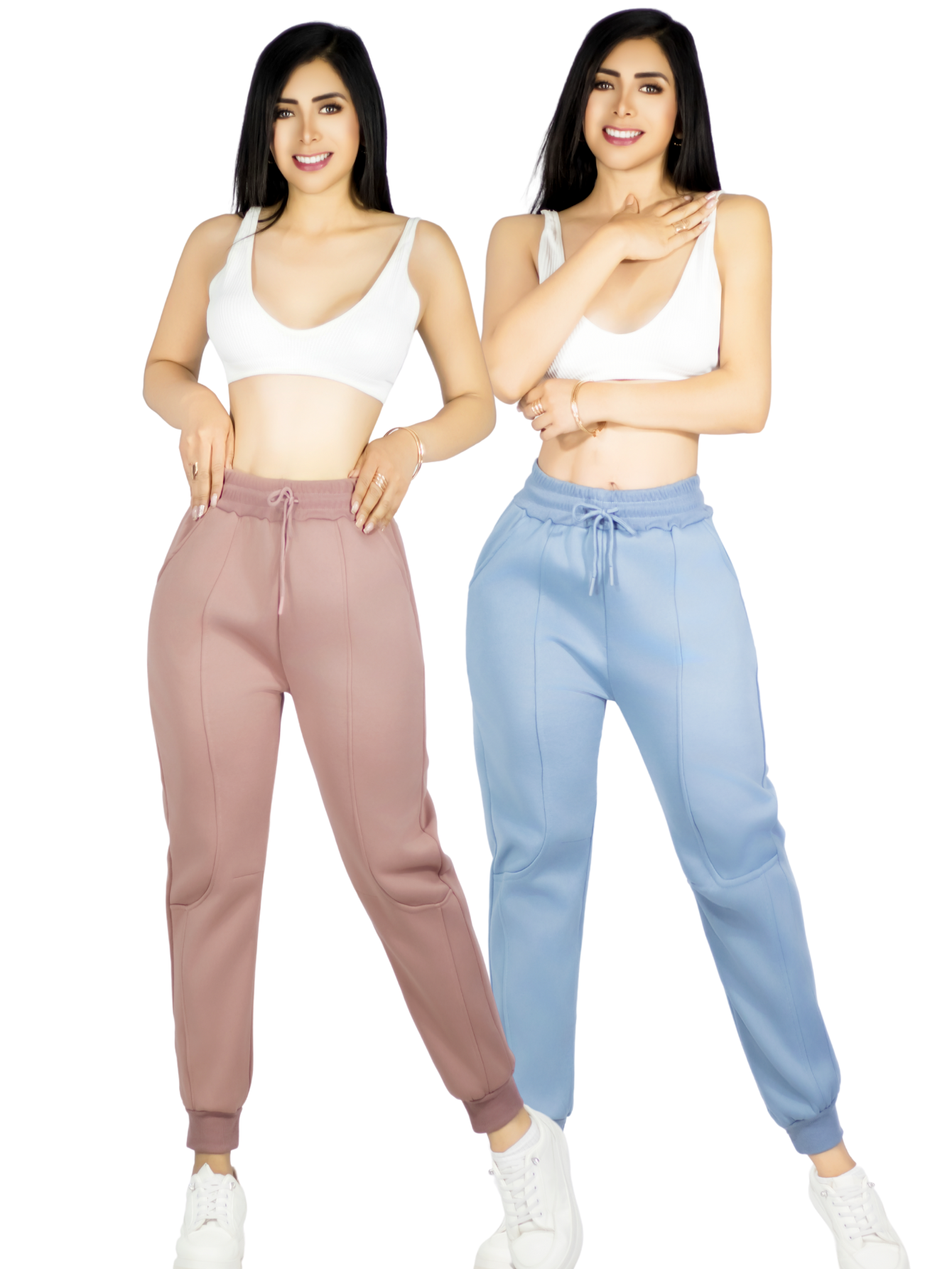 Set De Dos Pants De Mujer Pantalones Anchos Casual O Elgante Pant-054-px2 Variedad De Colores  Pans Stretch
