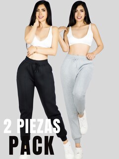 Foto 5 | Set De Dos Pants De Mujer Pantalones Anchos Casual O Elgante Pant-054-px2 Variedad De Colores Pans Stretch