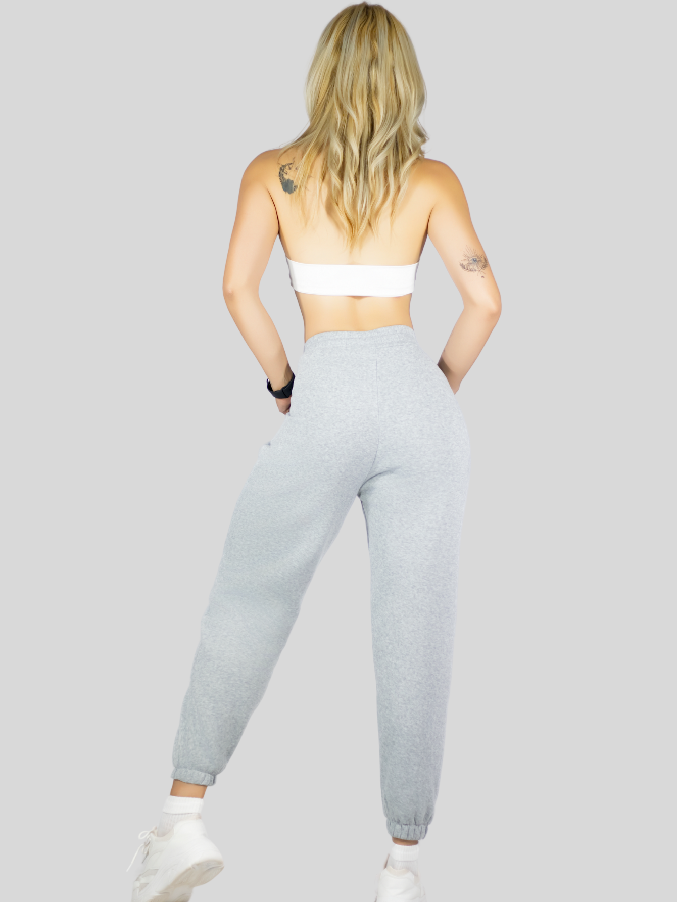 Foto 7 | Set De Dos Pants De Mujer Pant-055-px2 Café Y Gris Claro Pantalones Anchos Casual