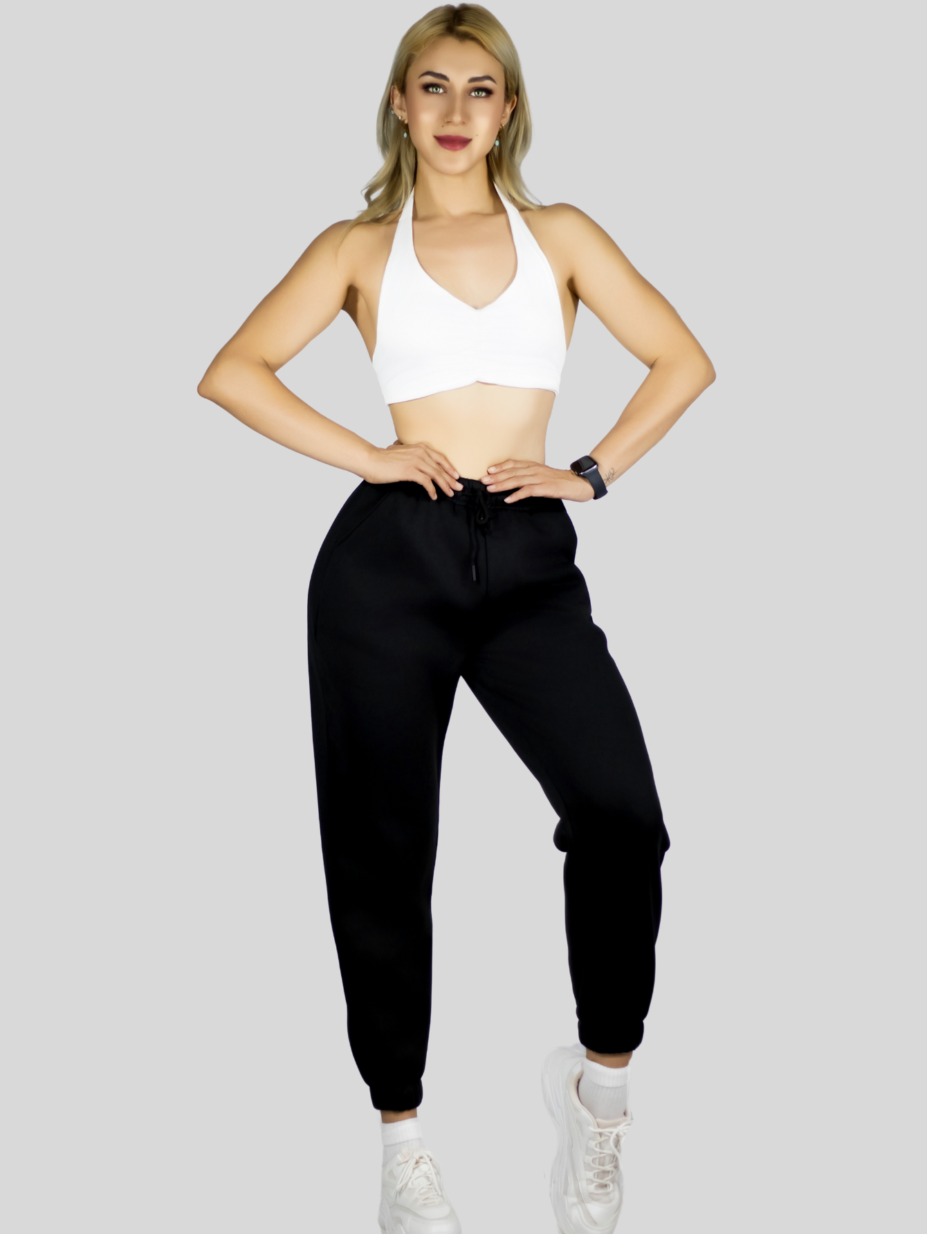 Foto 2 | Set De Dos Pants De Mujer Pant-055-px2 Negro Y Negro Pantalones Anchos Casual