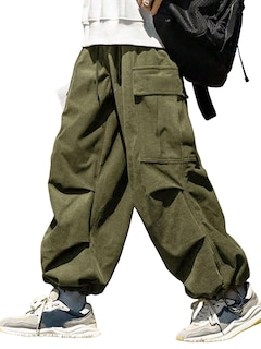 Foto 1 | Pantalones Zaful De Pana Con Bolsillo Plano Para Hombre Y Mujer - Venta Internacional.