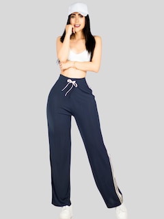 Foto 6 | Set De Dos Pants De Mujer Pant-056-px2 Fucsia Y Gris Oscuro Pantalones Anchos Casual