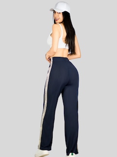 Foto 7 | Set De Dos Pants De Mujer Pant-056-px2 Fucsia Y Gris Oscuro Pantalones Anchos Casual