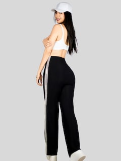 Foto 7 | Set De Dos Pants De Mujer Pant-056-px2 Negro Y Blanco Pantalones Anchos Casual