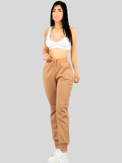 Foto 2 | Pants Mujer Jogger De Dama Cargo Pantalón Casual Jogger Dama Material Aterciopelado Pant-051 Cafe Patalones De Chandal