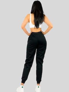 Foto 3 | Pants Mujer Jogger De Dama Cargo Pantalón Casual Jogger Dama Material Aterciopelado Pant-051 Negro Patalones De Chandal