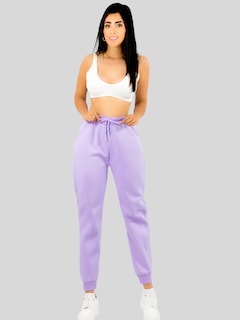 Foto 2 | Pants Mujer Jogger De Dama Cargo Pantalón Casual Jogger Dama Material Aterciopelado Pant-051 Lila Patalones De Chandal