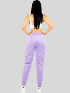 Foto 3 | Pants Mujer Jogger De Dama Cargo Pantalón Casual Jogger Dama Material Aterciopelado Pant-051 Lila Patalones De Chandal