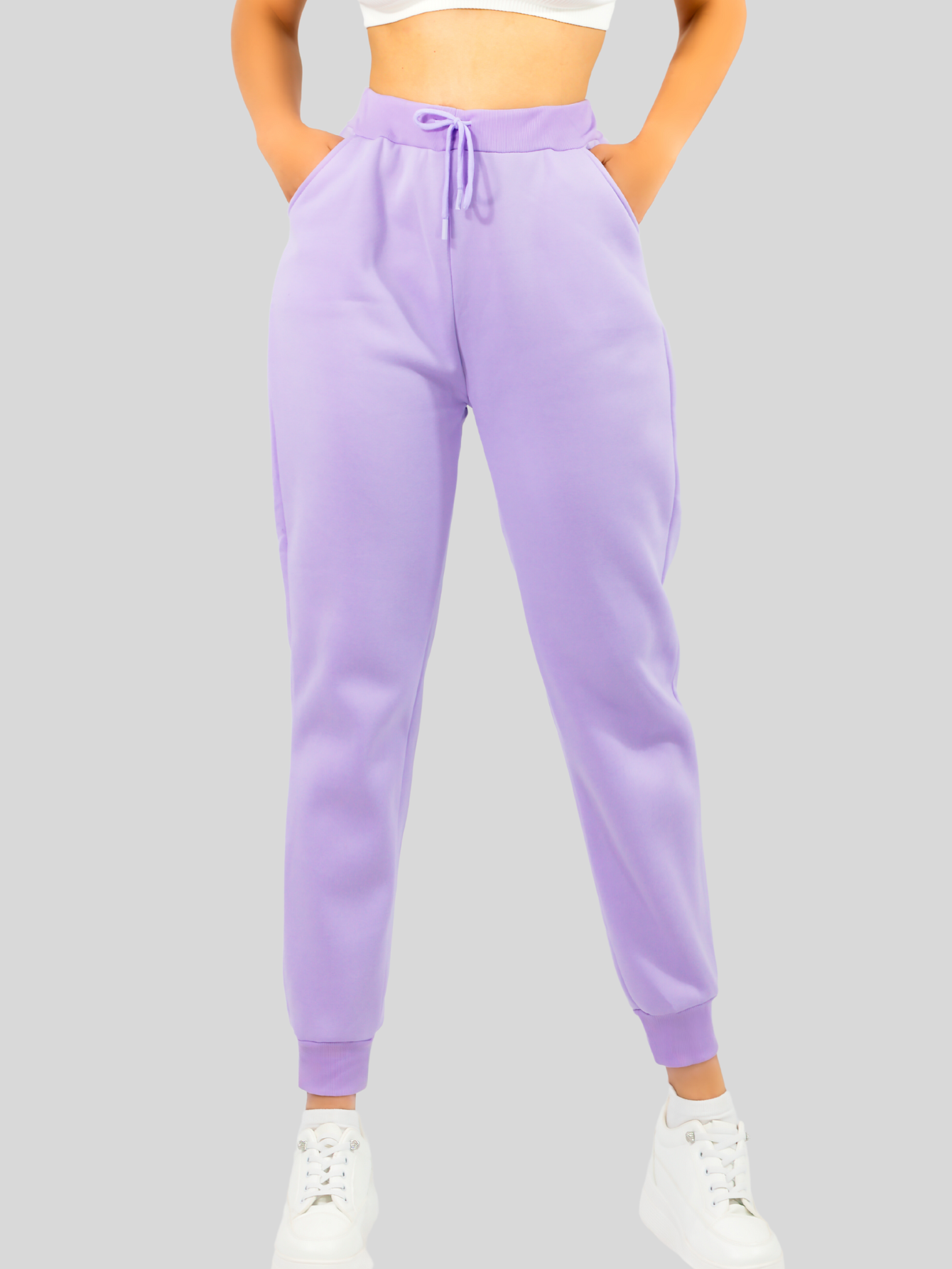 Foto 7 pulgar | Pants Mujer Jogger De Dama Cargo Pantalón Casual Jogger Dama Material Aterciopelado Pant-051 Lila Patalones De Chandal