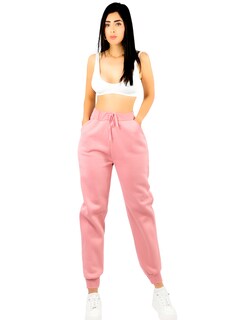 Foto 1 | Pants Mujer Jogger De Dama Cargo Pantalón Casual Jogger Dama Material Aterciopelado Pant-051 Rosa Patalones De Chandal