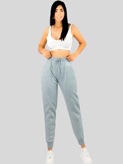 Foto 2 | Pants Mujer Jogger De Dama Cargo Pantalón Casual Jogger Dama Material Aterciopelado Pant-051 Gris Claro Patalones D