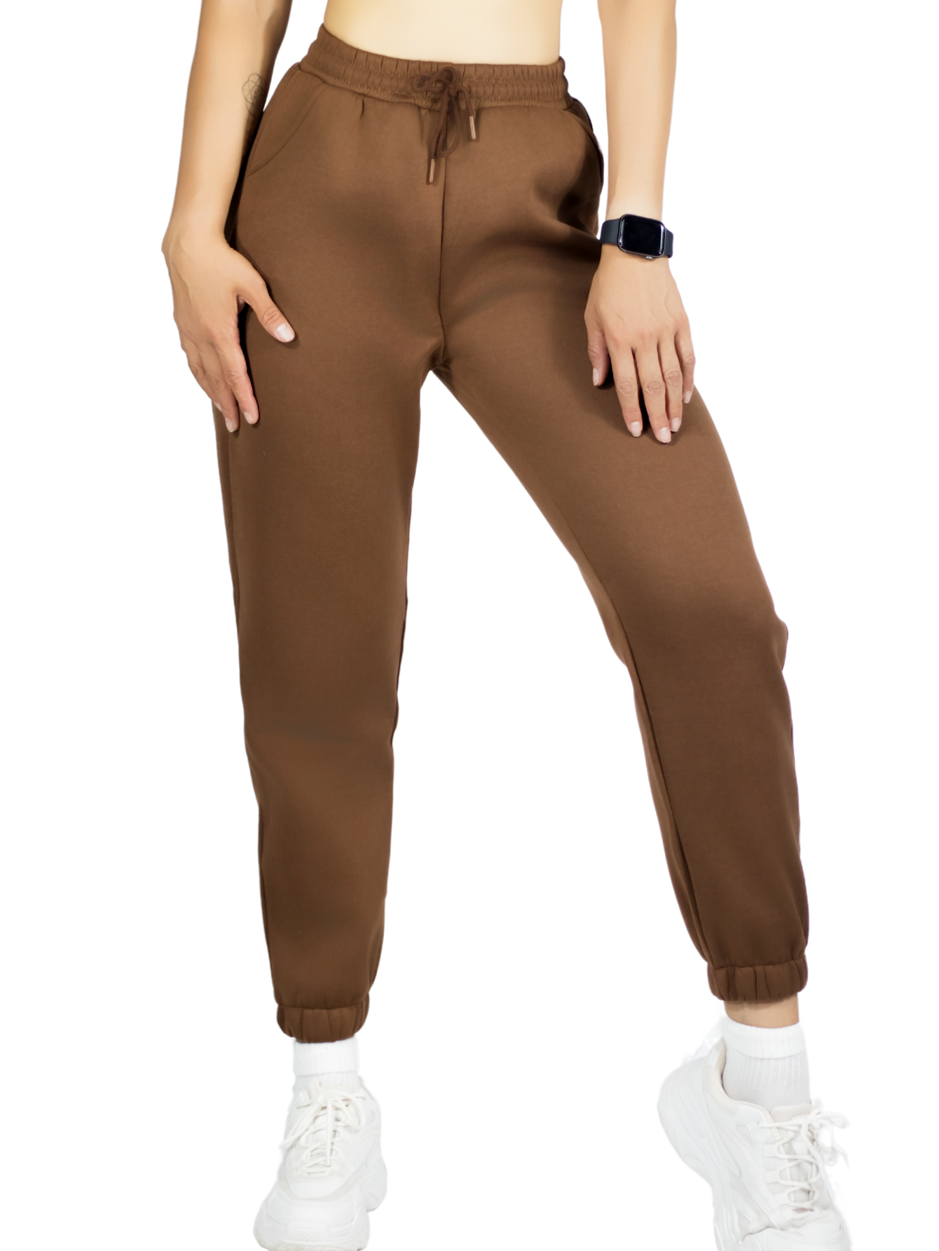 Foto 2 pulgar | Pants Mujer Jogger De Dama Cargo Pantalón Casual Jogger Dama Material Aterciopelado Pant-055 Cafe Patalones De Chan